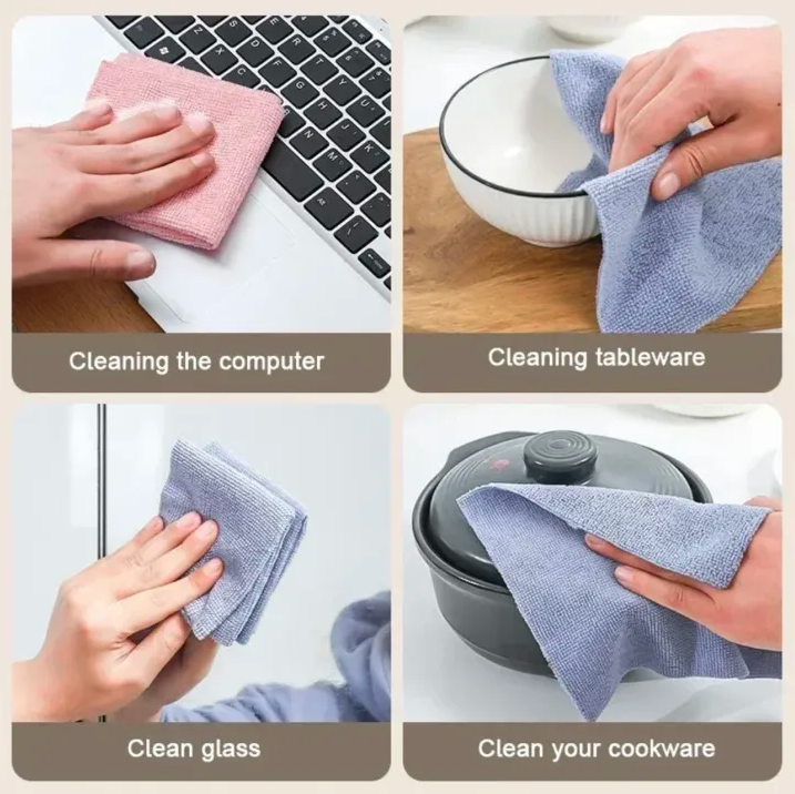 20Pcs Microfiber Cleaning Cloth Set, Home and Living