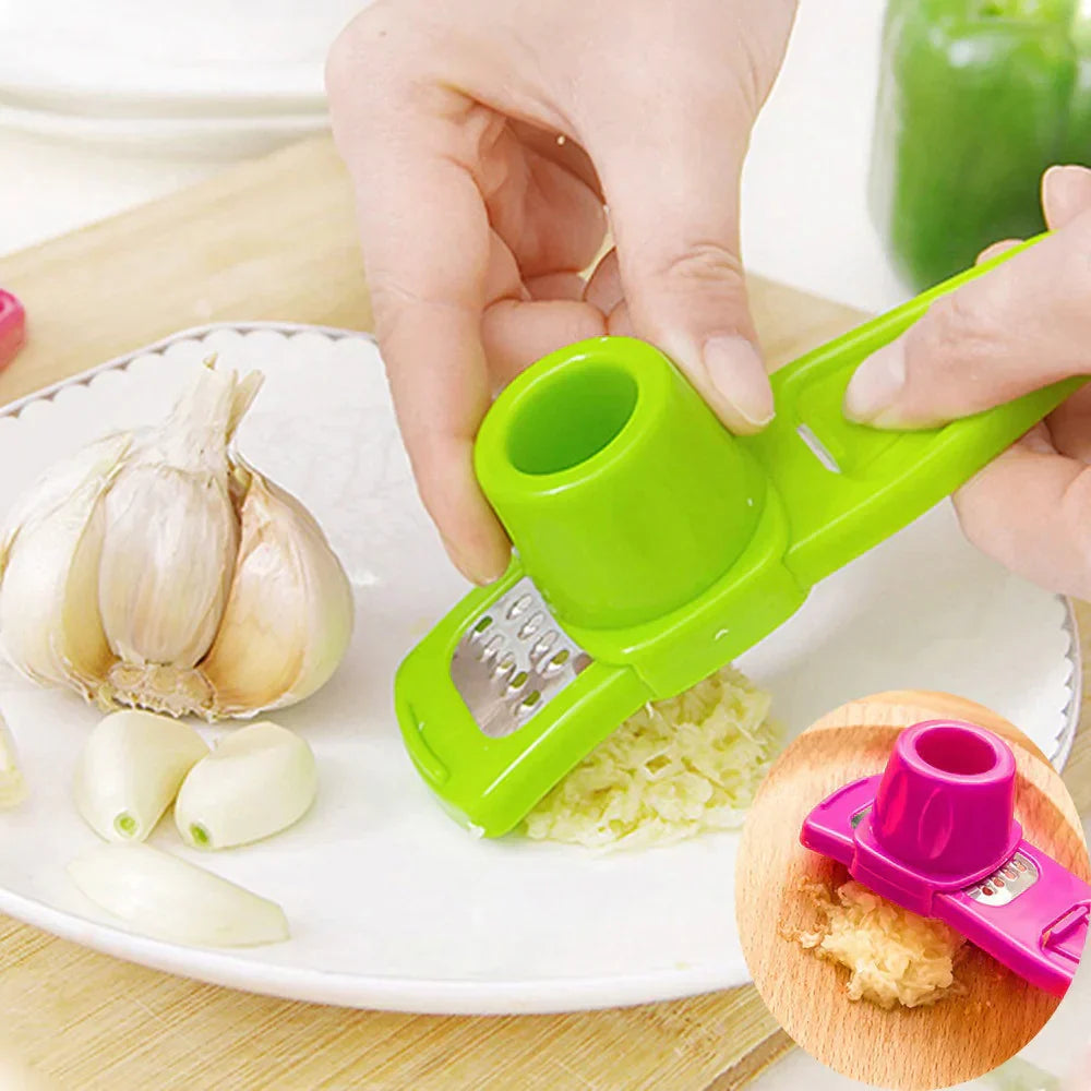 Multifunctional Mini Garlic Press, Grinder & Grater Tool