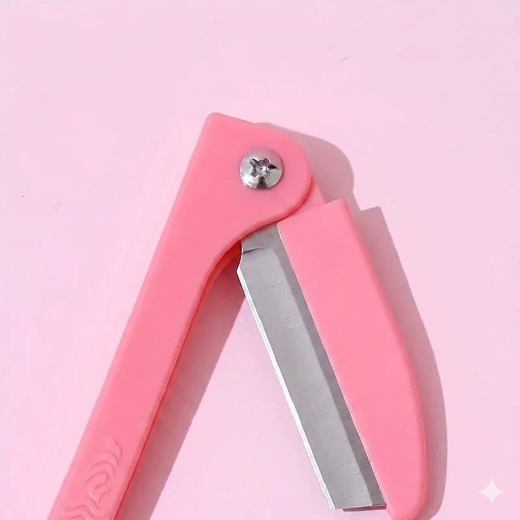 3-Piece Smooth Edge Folding Eyebrow Razor Kit