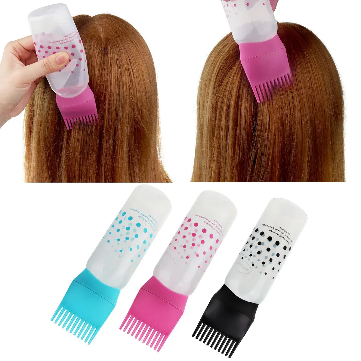 Hair Oil Applicator Root Comb Bottle — Scalp Nourishing Tool