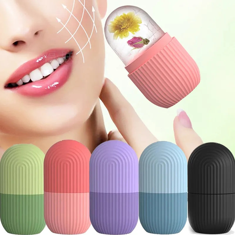 Silicone Ice Roller Facial Massager — Cooling Skin Therapy