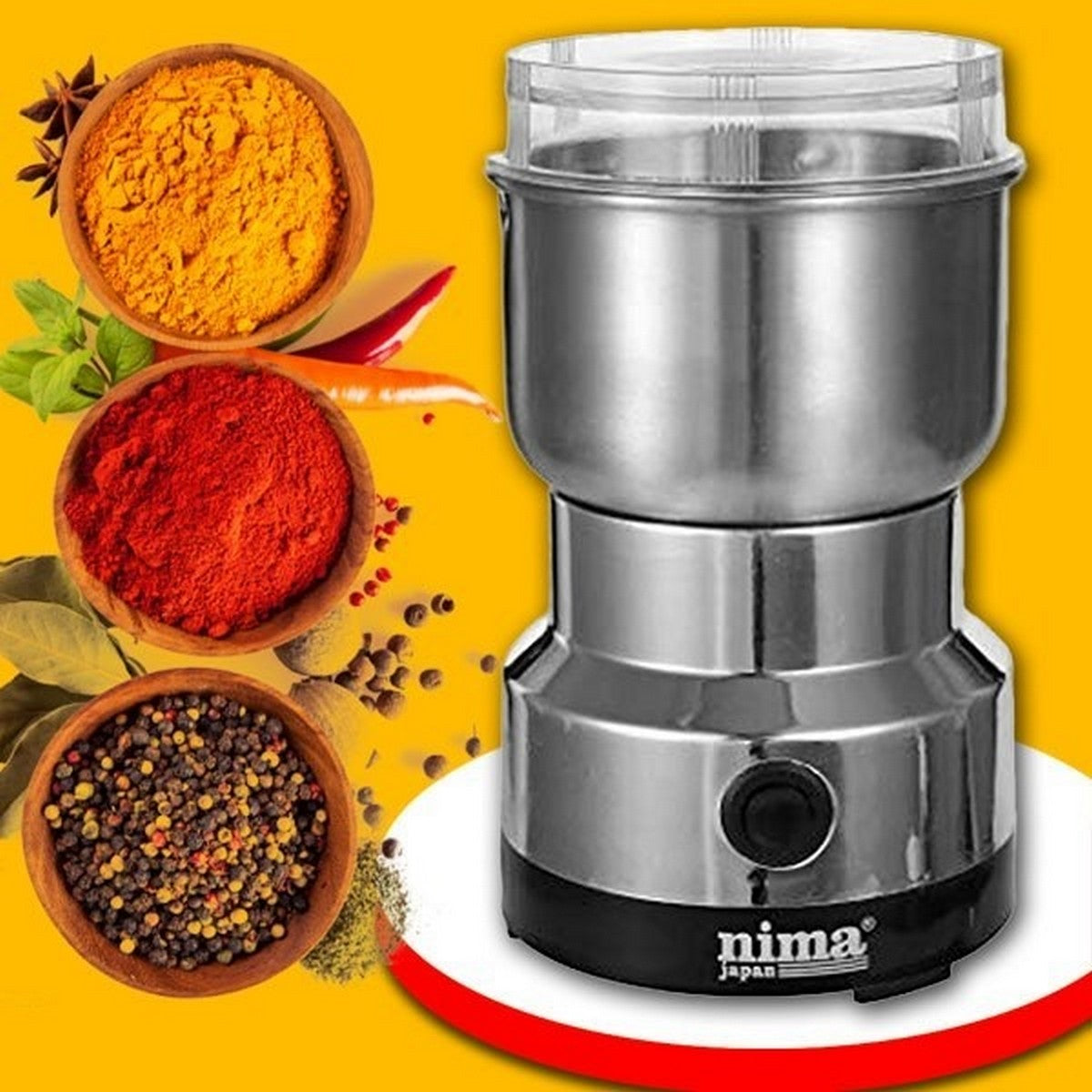 Electric Spice & Coffee Grinder — Stainless Steel Blade