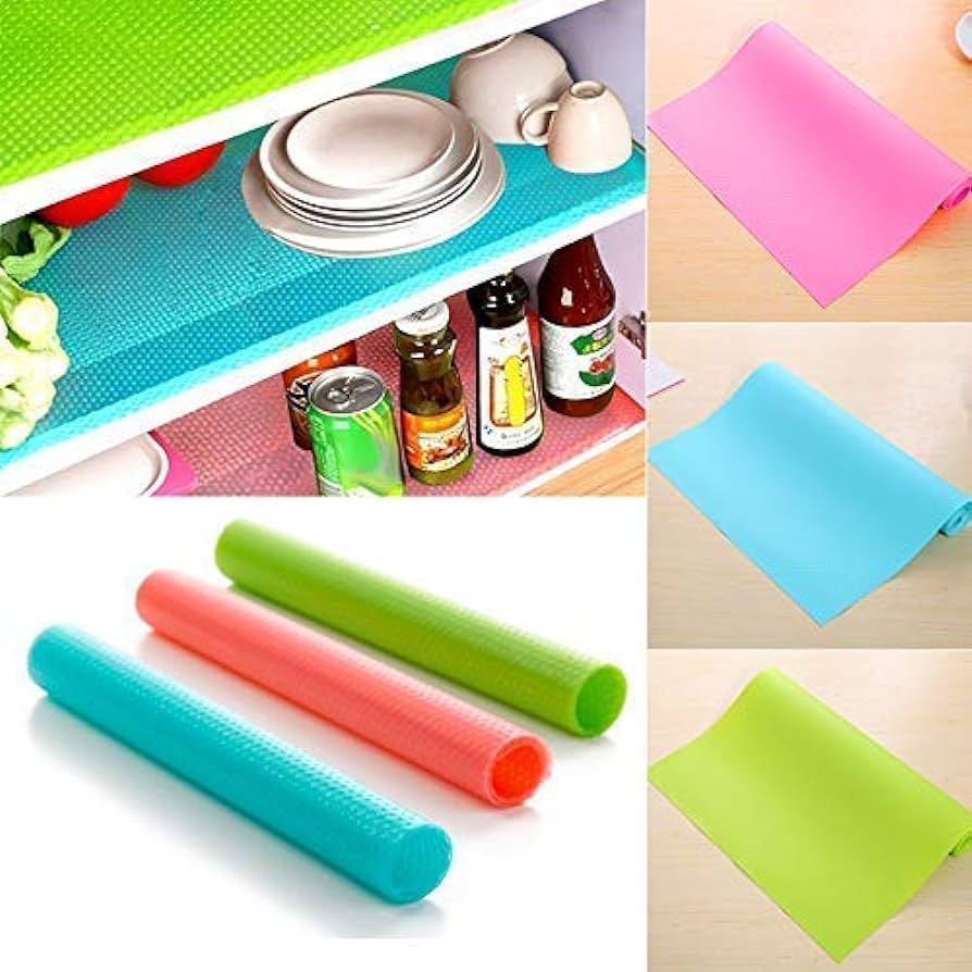 4-Piece Waterproof Anti-Slip And Anti-Skid Non-Adhesive Plastic Mats For Multipurpose