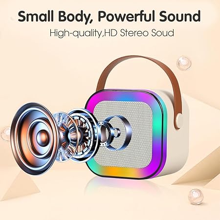 K12 Mini Karaoke Microphone Speaker With Built-In Mic