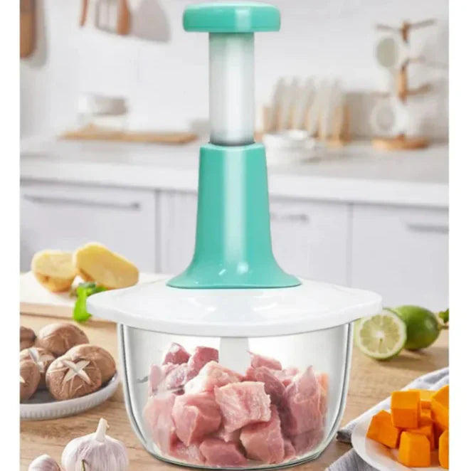 9-In-1 Manual Pull-String Food Chopper & Vegetable Dicer