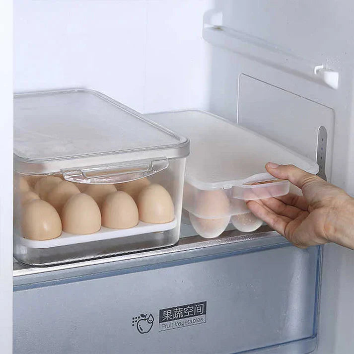 15-Grid Egg Storage Container With Lid
