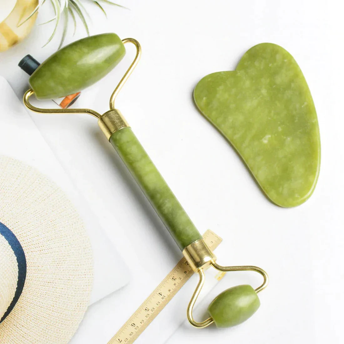 Face Roller & Gua Sha Massage Set — Anti-Aging Skin Tool