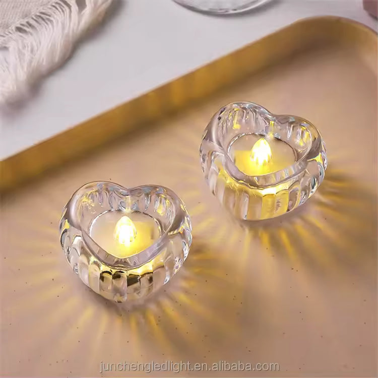 Mini Heart Shape LED Candle, Home and Living