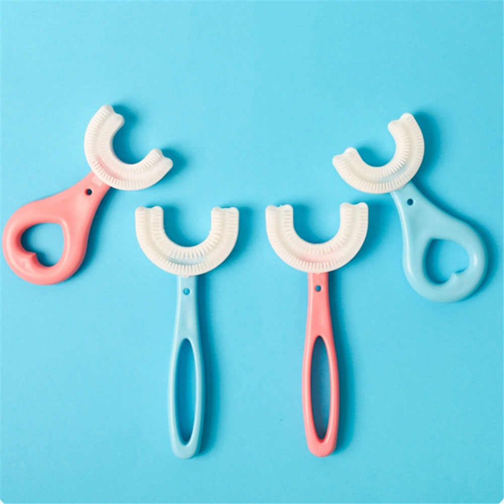 Silicone U-Shaped Baby Toothbrush Pack Of 2