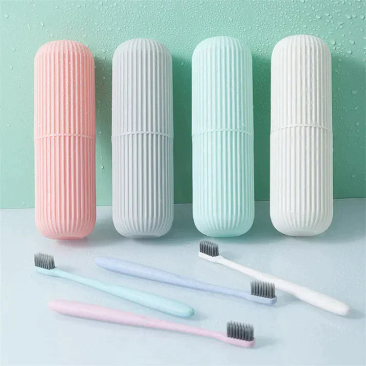 Portable Toothbrush Travel Case & Cup Holder Cover