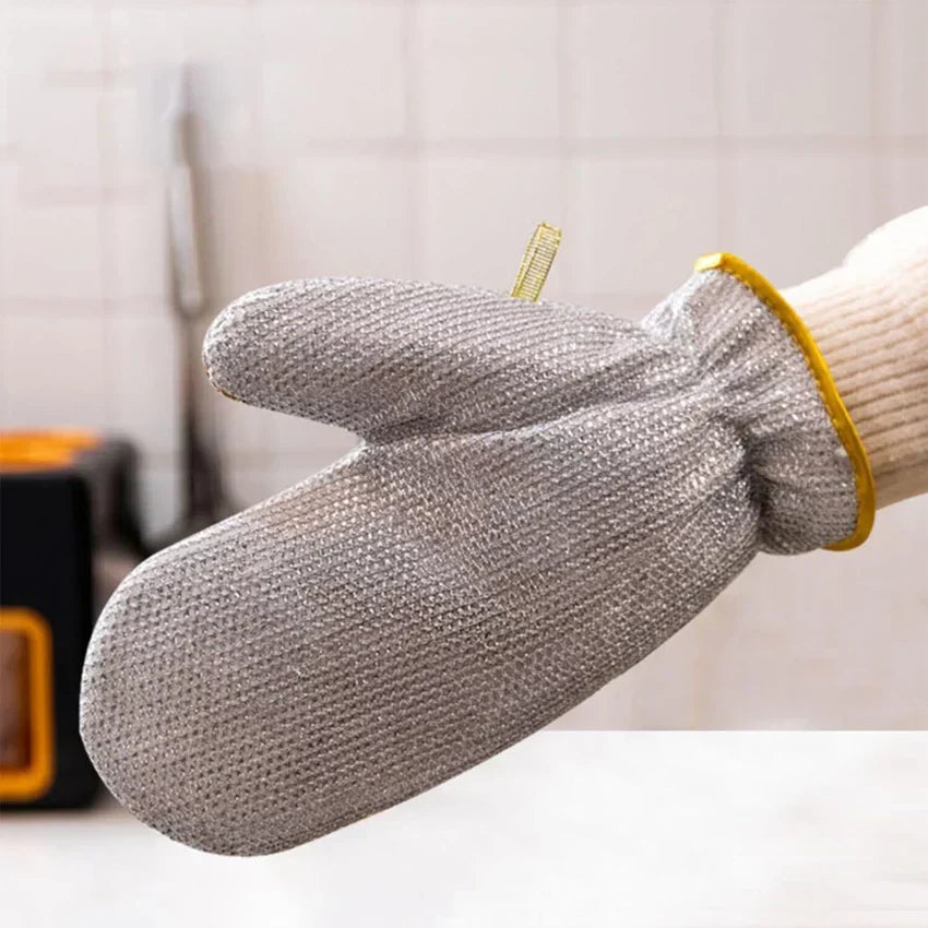 Reuseable Steel Wire Dishwashing Glove