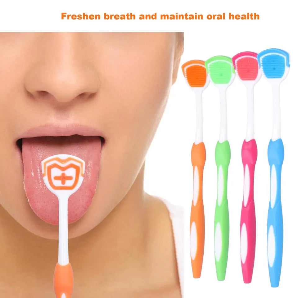 Stainless Steel Tongue Scraper — Oral Hygiene Cleaner