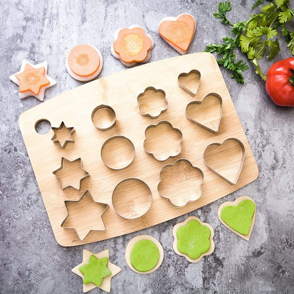 12-Piece Stainless Steel Cookie & Pastry Cutters Set