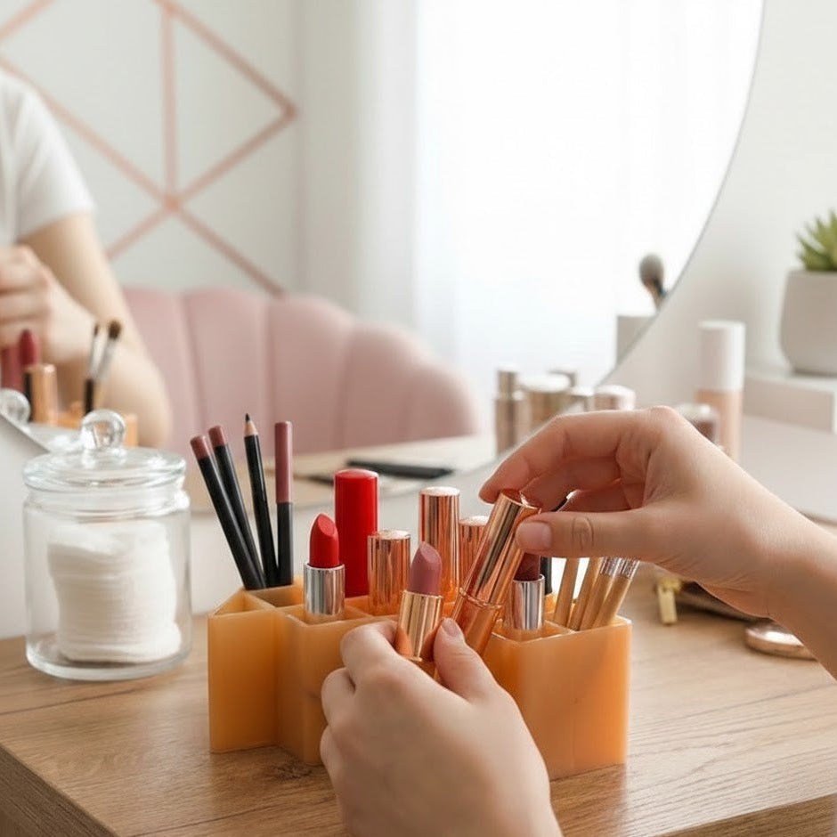 12 Grid Plastic Lipstick Organizer, Health and Beauty 
