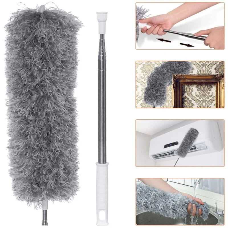 100cm Extra-Long Handle Flexible Cleaning Brush Tool
