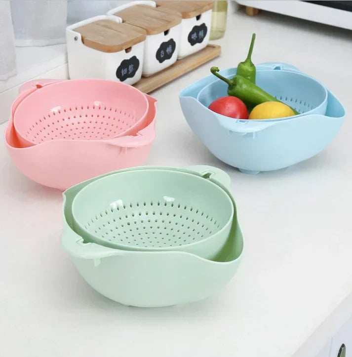Multi-Functional Double-Layer Drain Basket