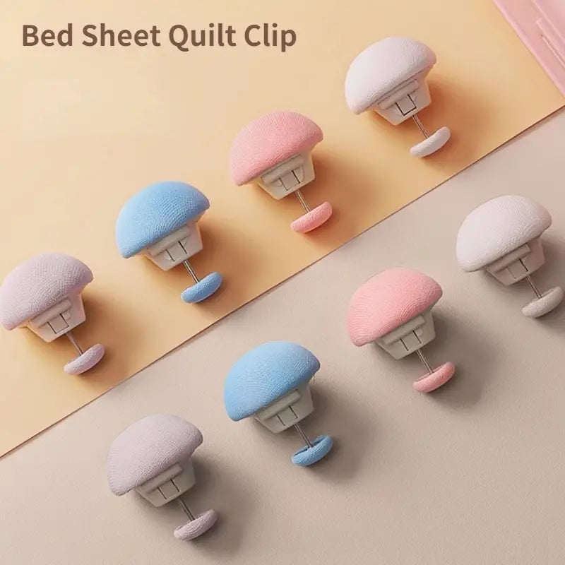 4-Piece Mushroom Bedsheet & Duvet Cover Clips
