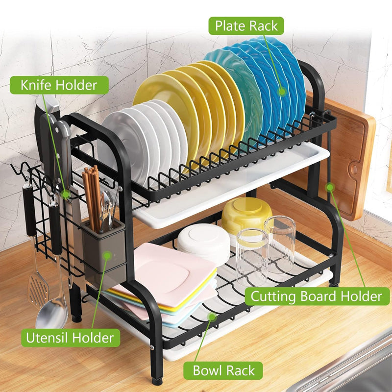 2-Tier Kitchen Dish Drying Stand