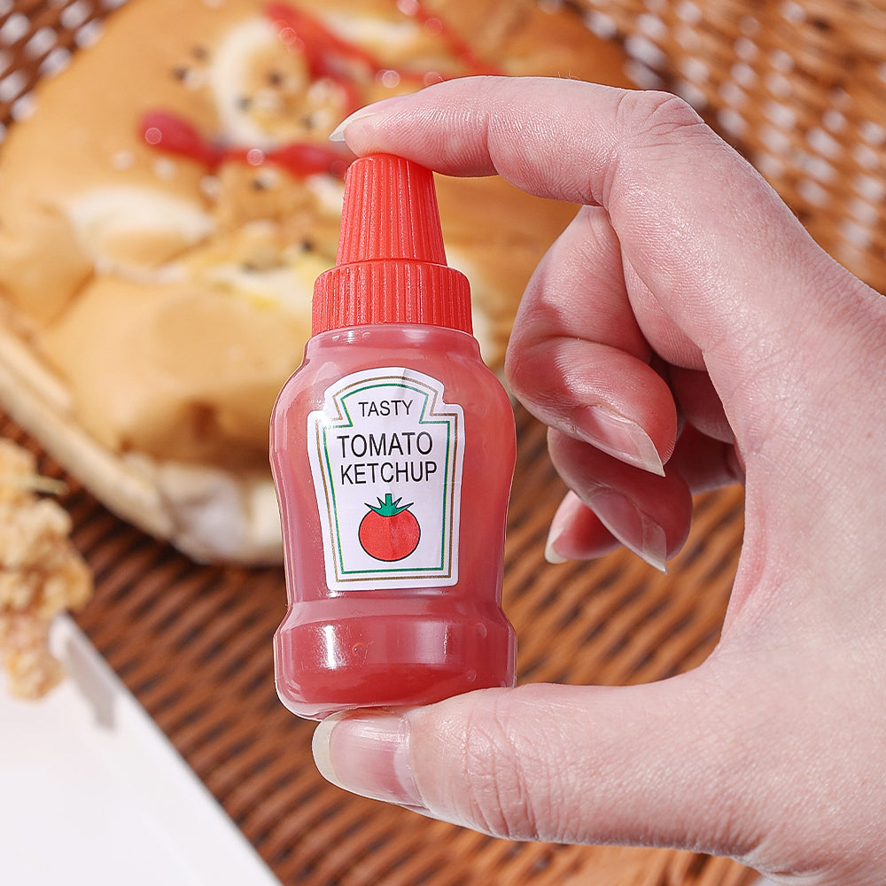 2-Pack Mini Squeeze Condiment Bottles — For Sauces & Oils