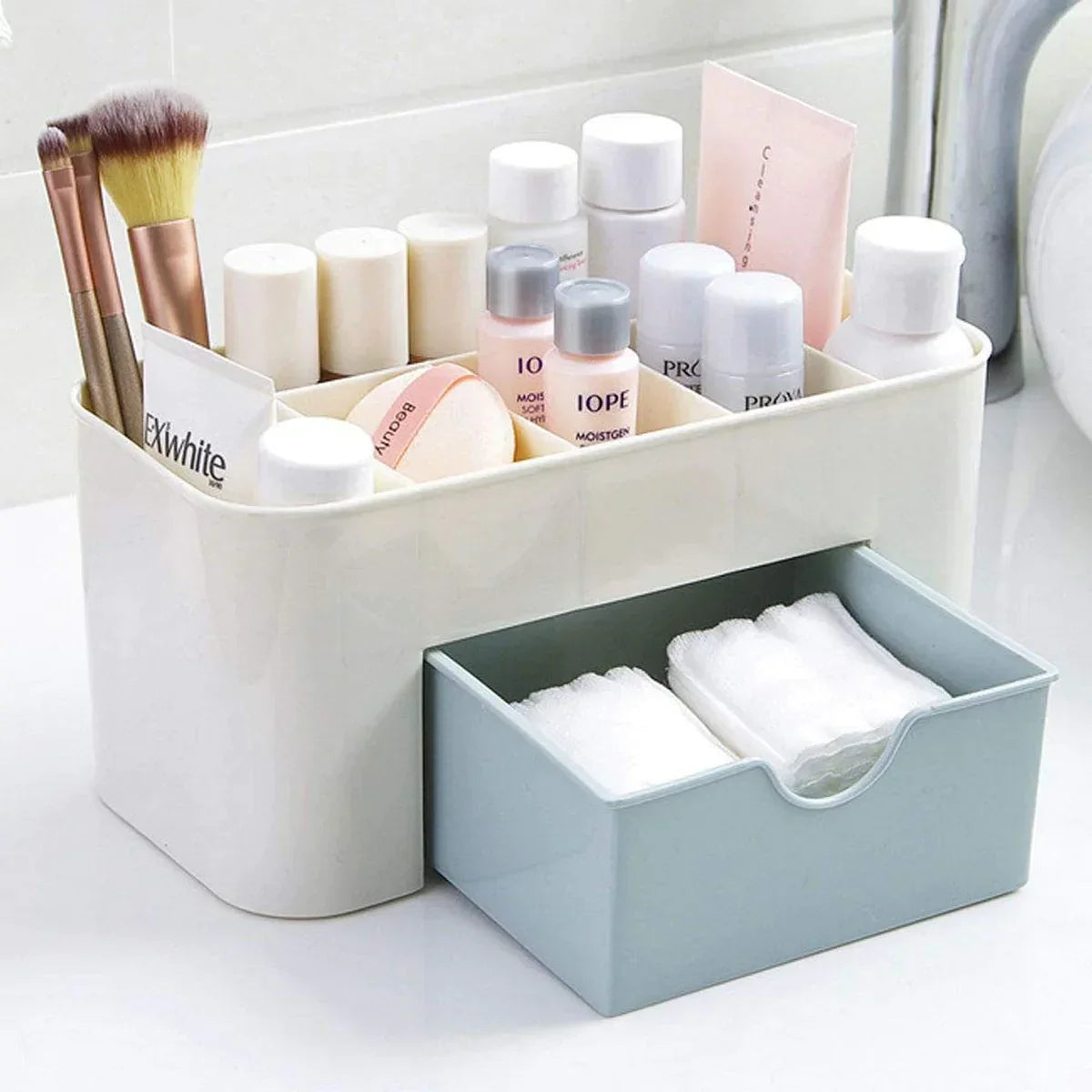 1Pc Desktop Organizer with Single Drawer, Wardrobe and Organizer 