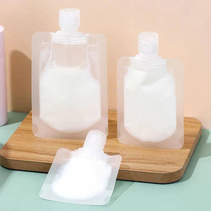 50ml Refillable Transparent Flip Cap Lotion Pouch