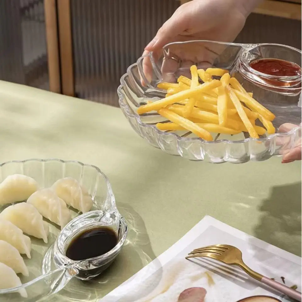 1Pcs, Acrylic Snacks Plate, Kitchen Accessories 