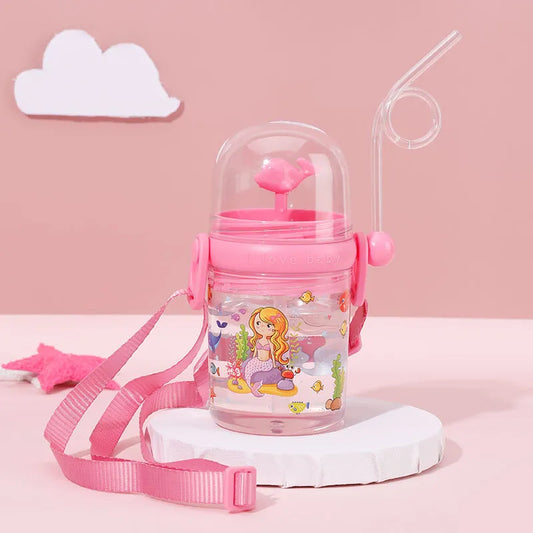 250ml Cute Dolphin-Themed Kids Water Bottle — BPA-Free
