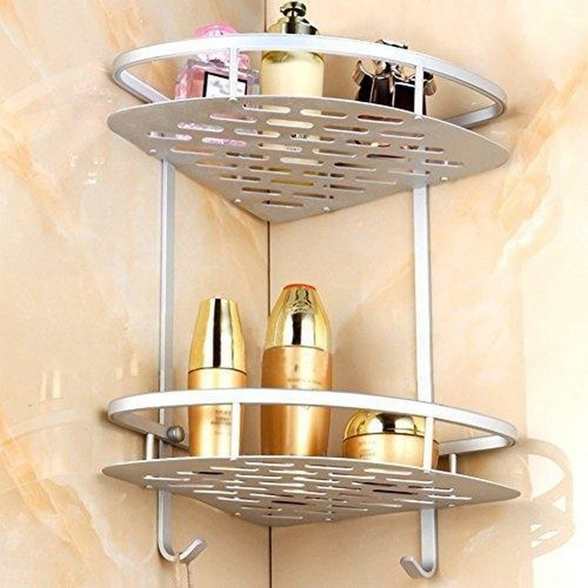 2-Level Corner Shelf for Wall Mount