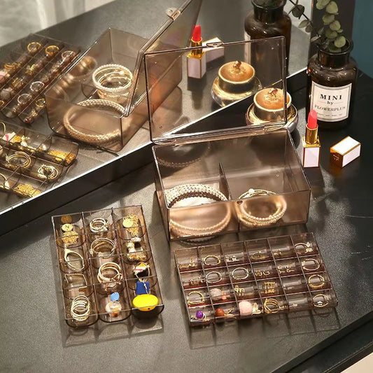 2-Tier Acrylic Jewelry Organizer Box