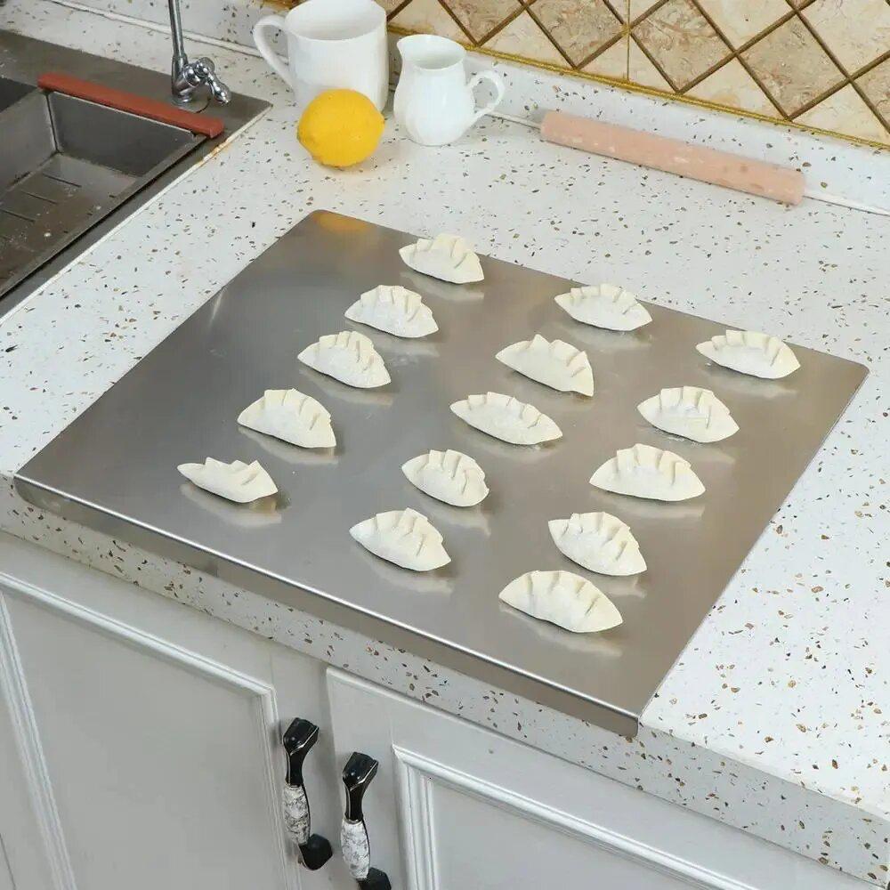 Stainless Steel Chopping Board — Non-Slip Cutting Surface