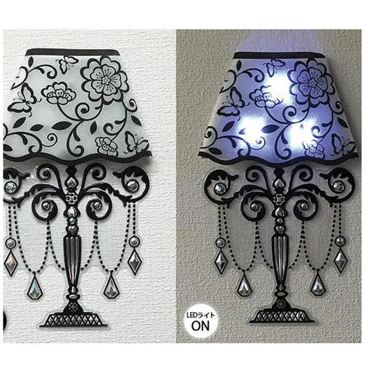 3D Table Lamp Illusion Wall Art Sticker — Room Decor