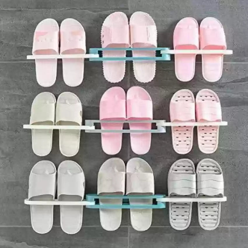 Space-Saving Entryway Slippers & Shoe Storage Rack