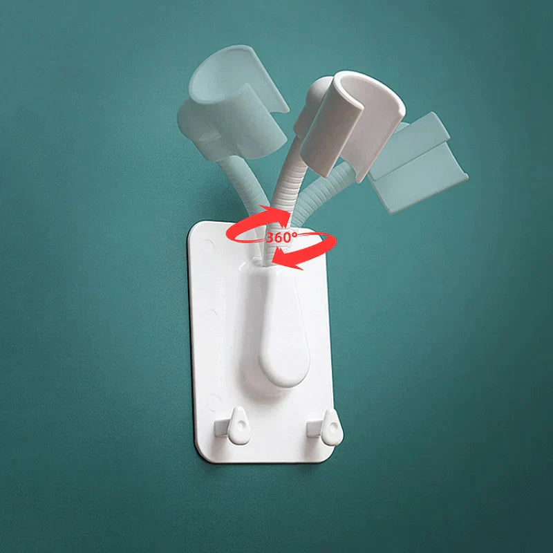 360° Adjustable No-Drill Self-Adhesive Shower Head Holder