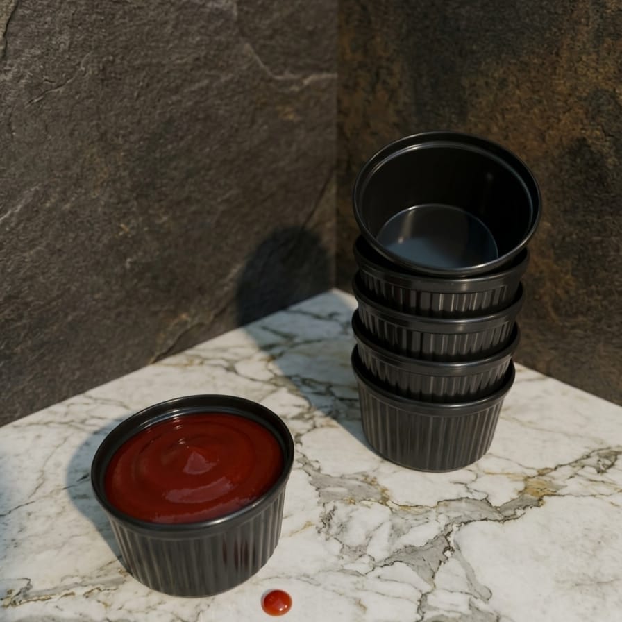 3Pcs Mini Sauce Bowl Set – Elegant & Durable, Kitchen Accessories 