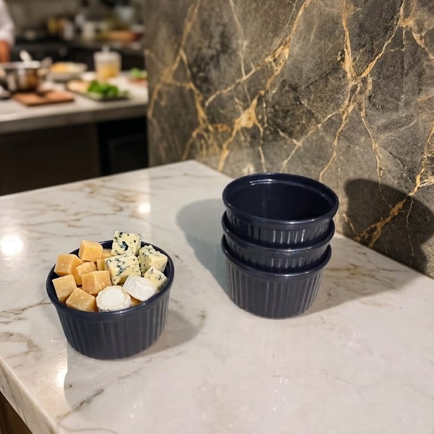 3Pcs Sauce Serving Bowls – Easy to Clean & Reusable, Kitchen Accessories 