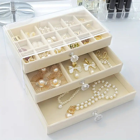 3 Portion Velvet Organizer, Jewerly organizer 