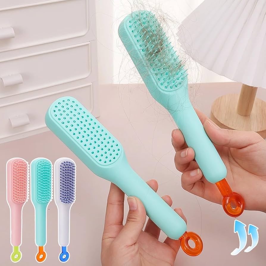 4 In 1 Self Cleaning Hair Brush, Health and Beauty 