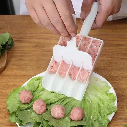 4-Row Meatball & Pakora Maker Mold — Easy Shaping Tool