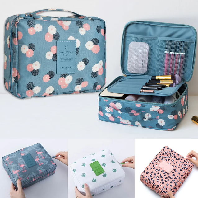 Portable Hanging Travel Toiletry & Cosmetic Organizer Bag