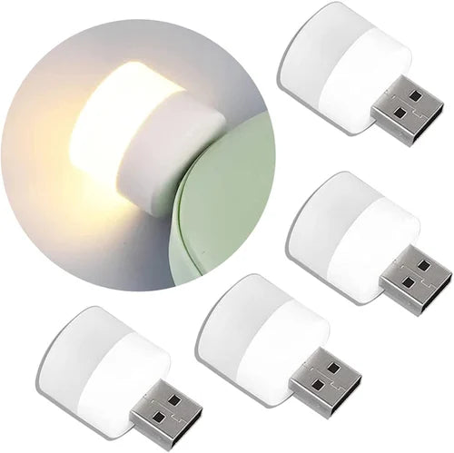 10-Piece Portable Mini Usb Led Bulb Night Light