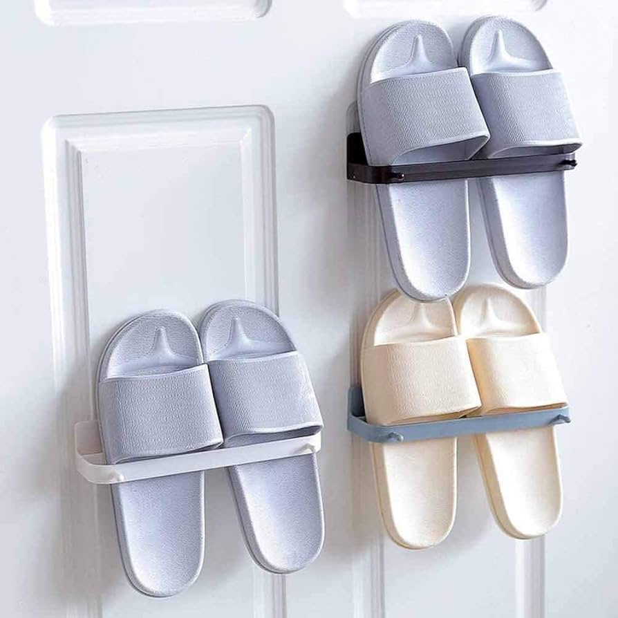 Space-Saving Entryway Slippers & Shoe Storage Rack