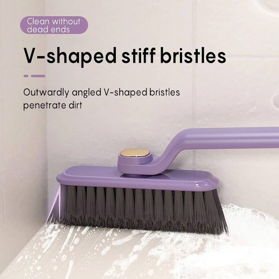 V-Shaped Rotating Hard Bristle Gap Cleaning Brush