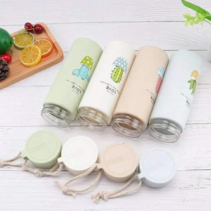 Colourful Leakproof Kids Water Bottle With Straw — BPA-Free