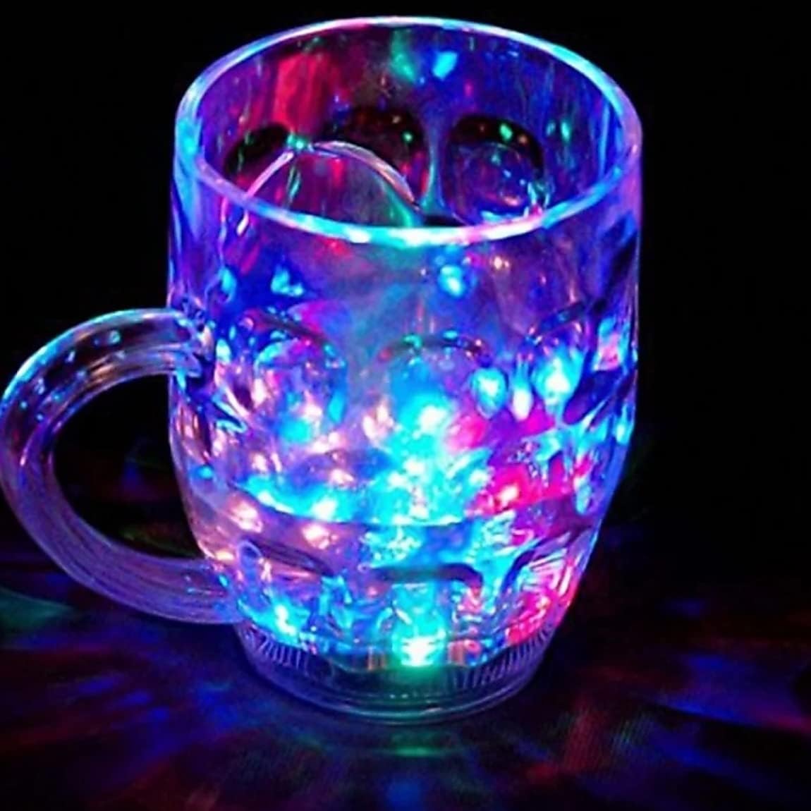 Rainbow Coloured Borosilicate Glass Drinking Cup