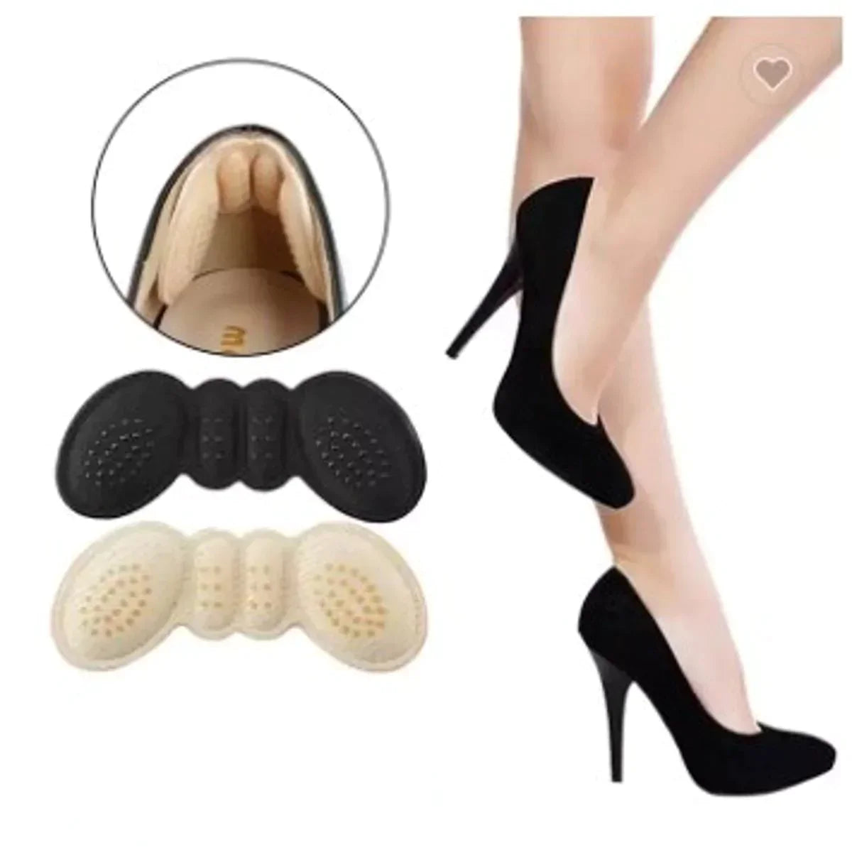 Self-Adhesive Shoe Insole Heel Pad — Foot Care Cushion Insert