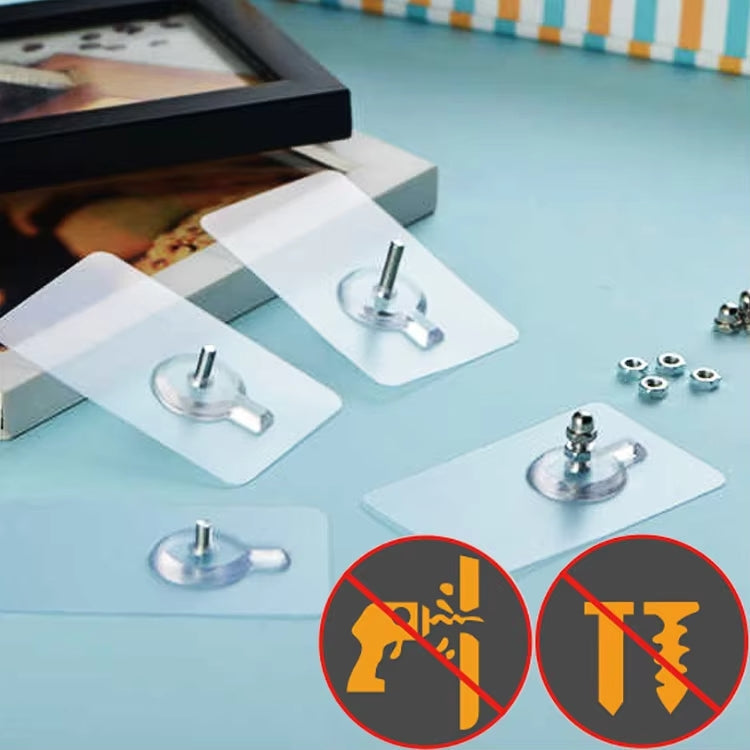3-Piece Non-Trace Self-Adhesive Nails Hooks