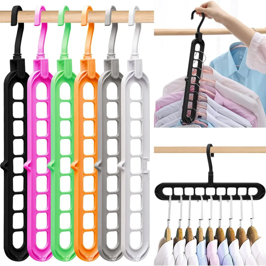 3-Piece 9-Hole Magic Clothes Hanger