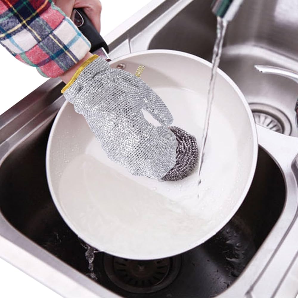 Reuseable Steel Wire Dishwashing Glove