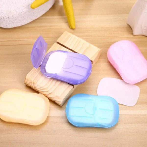20-Piece Handy Travel Portable Anti-Bacterial Clean Paper Soap (Pack Of 2)