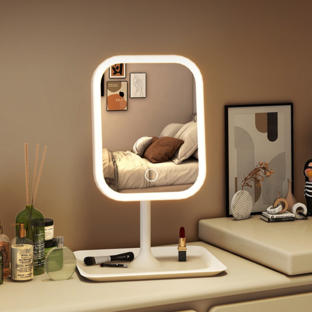 Rechargeable LED Lighted Makeup Vanity Mirror — Portable
